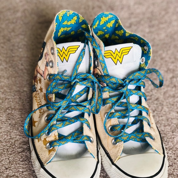 Wonder Woman Converse High Top Sneakers - Picture 6 of 13
